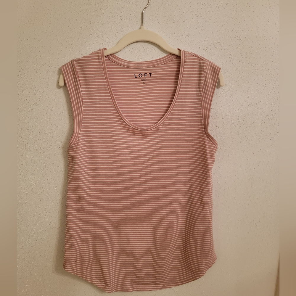 Ann Taylor Loft Cap Sleeve Top Tee